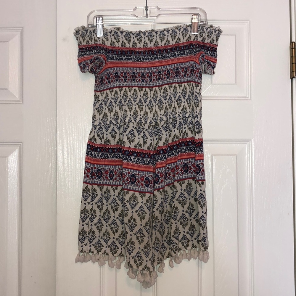 Kids L 10-12 off shoulder romper